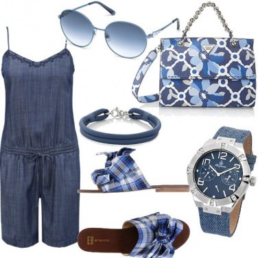 Outfit Domenica in blu