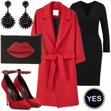 Outfit Il rosso e il nero