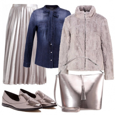 Outfit Gonna plissettata