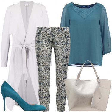Outfit Verde petrolio