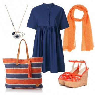 Outfit CMPS Orange and blue
