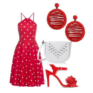 Outfit Sera d\'estate in rosso