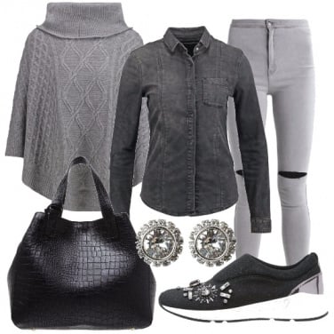 Outfit I toni del grigio