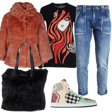 Outfit A tutta pelliccia