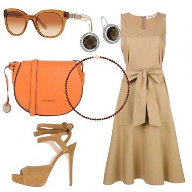 Outfit Vestito beige