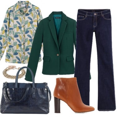 Outfit Verde in autunno