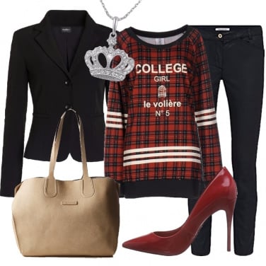 Outfit La felpa scozzese