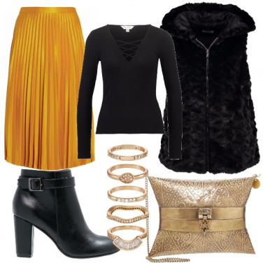 Outfit Immancabile gonna plissettata