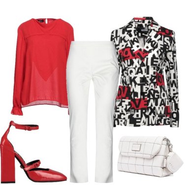 Outfit Blusas Rojo Un solo color Mujer: 2 Outfit Mujer Bantoa