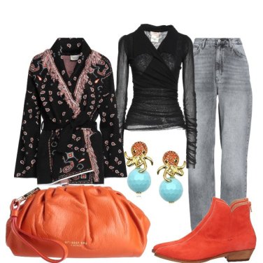 Outfit Pendientes Naranja Mujer: 2 Outfit Mujer |