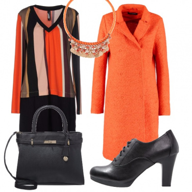 Outfit Cappotto arancione