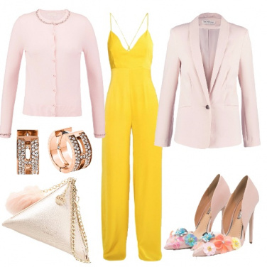 Outfit Cerimonia in rosa