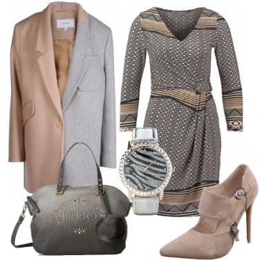 Outfit Il cappotto bicolore