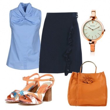 Outfit Un tocco di colore in ufficio