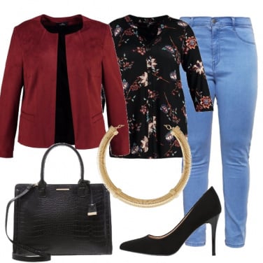 Outfit Jeans e décolleté