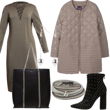 Outfit Signora in grigio