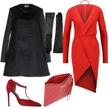 Outfit Rosso di sera