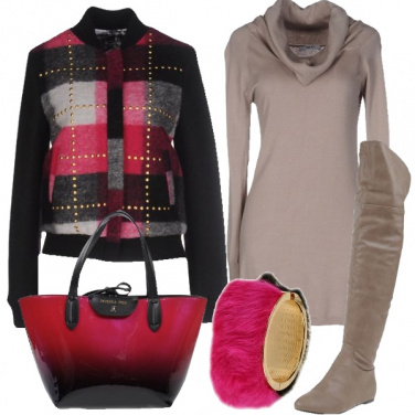 Outfit Il bomber in tartan