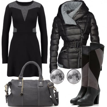 Outfit Vestito di maglia