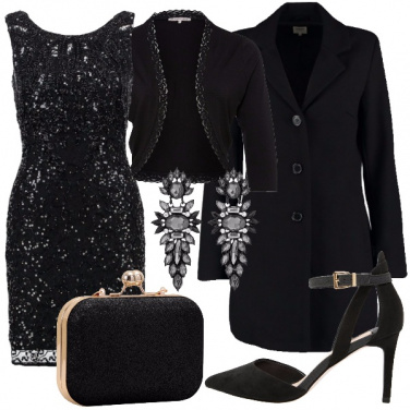 Outfit Elegantia in paillettes