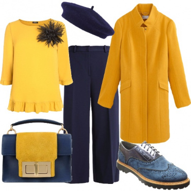 Outfit Giallo, blu e tanto stupore