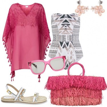 Outfit Ferragosto in rosa