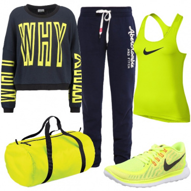 Outfit Sportiva e raggiante
