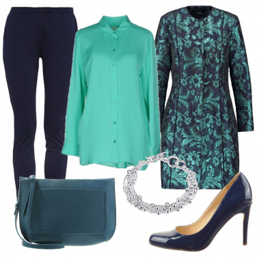 Outfit Verde e blu