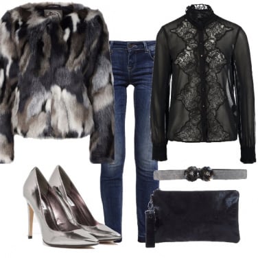 Outfit Patchwork per il sabato sera