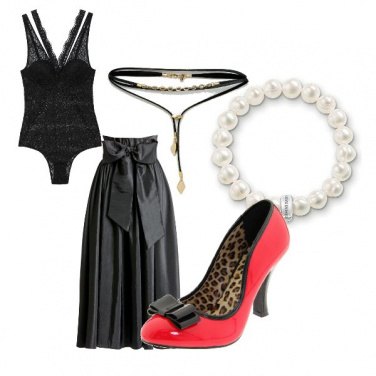 Outfit Vorrei la pelle nera