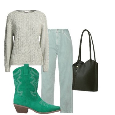 Outfit Botines Verde Outfit Mujer | Bantoa