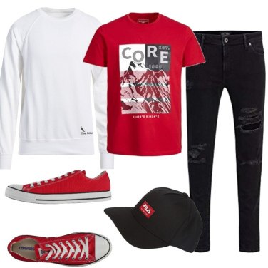 Outfit Sneakers Rojo Hombre: 82 Outfit Hombre Bantoa