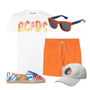 Outfit Short arancio