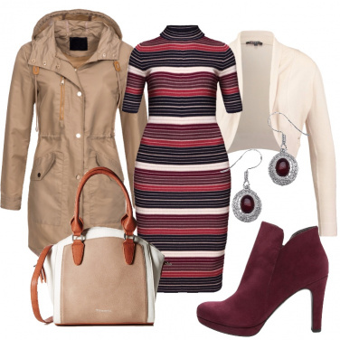 Outfit L\'abito a righe