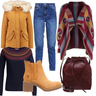 Outfit Inverno colorato