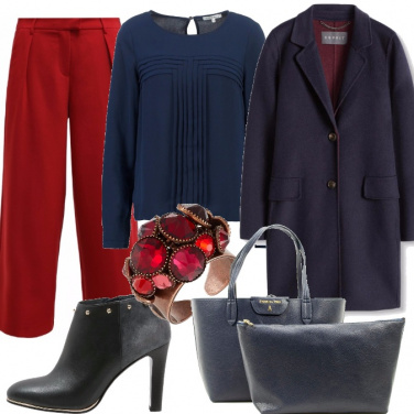 Outfit Eleganza blu navy