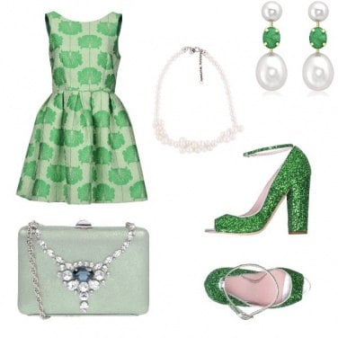 Outfit Perla verde