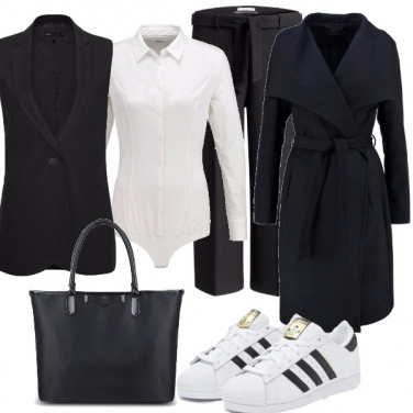 Outfit Il bianco e nero che non stanca mai