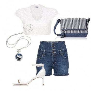 Outfit White and jeans