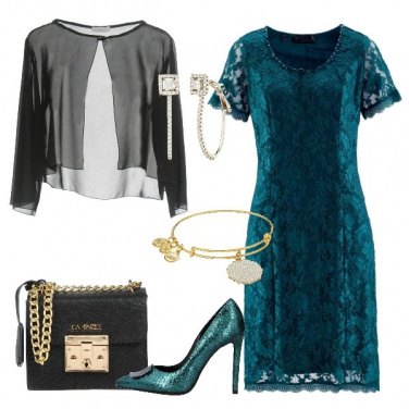 Outfit Petrolio e nero