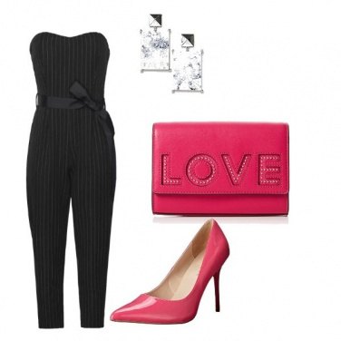 Outfit Serata in rosa