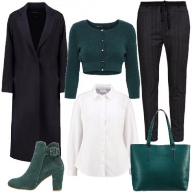 Outfit Look classico in verde
