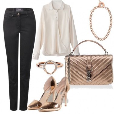 Outfit Luce metallica
