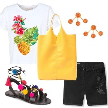 Outfit Basic e colorata