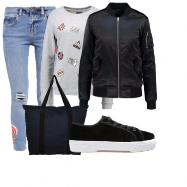 Outfit Ricami stampe e toppe