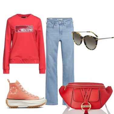 Outfit Sudaderas Rojo Mujer: 8 Outfit Mujer | Bantoa