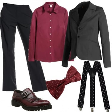 Outfit Accenni di bordeaux