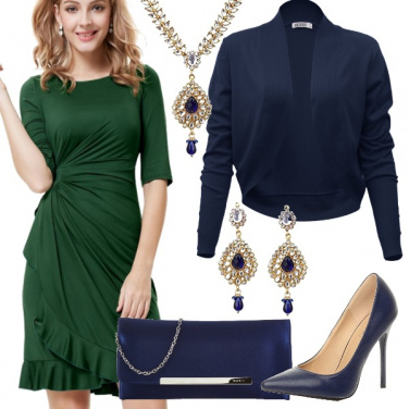 Outfit Lush meadow e blu scuro