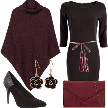 Outfit Dettagli bordeaux
