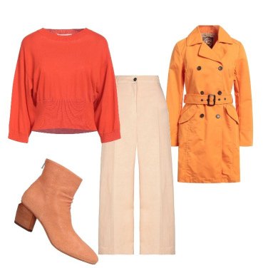 Outfit Abrigos Naranja Mujer: 1 Outfit Mujer | Bantoa